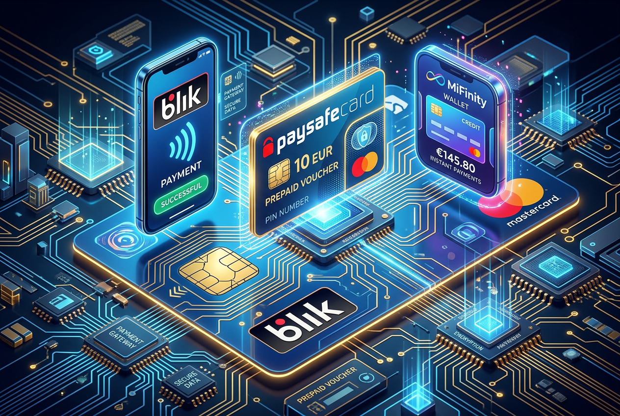 Metody płatności BLIK Paysafecard oraz MiFinity w środowisku cyfrowym